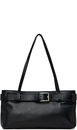 Black Belt Detail Baguette Bag - St. Agni