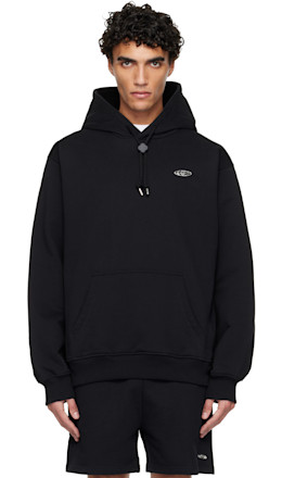 Black Warped Logo Hoodie - Casablanca