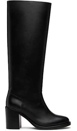 Black 'Les Bottes' Tall Boots - A.P.C.