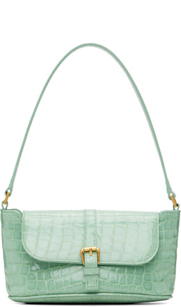 Green Croco Miranda Baguette Bag - BY FAR