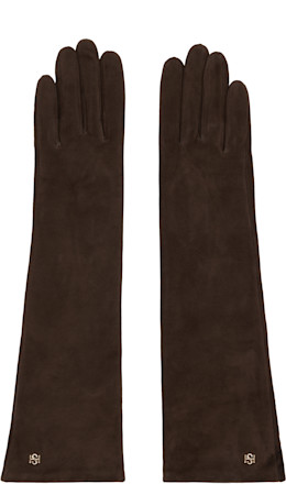 Brown Essentials Long Suede Gloves - Handsome Stockholm