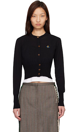 Black Bea Cropped Cardigan