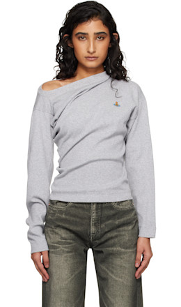 Gray LS Hebo T-shirt - Vivienne Westwood
