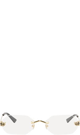 Gold 'Panthère de Cartier' Glasses - Cartier