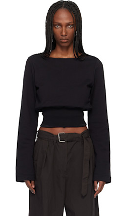 Black Boat Neck T-shirt