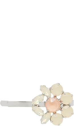 Silver Mini Heartbloom Hair Clip - Simone Rocha