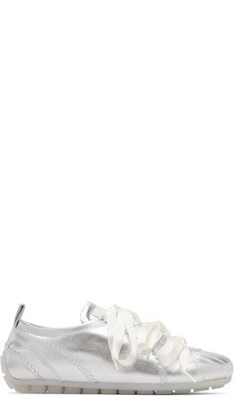 Silver Ballerina Grip Sneakers - Simone Rocha