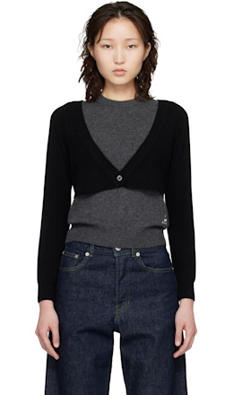 Gray & Black Dine Sweater - B.B. Wallace
