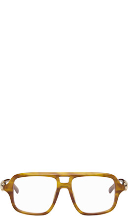 Brown Navigator Frame Sunglasses - Gucci