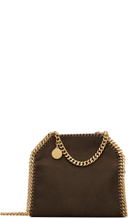 Brown Falabella Faux-Suede Tiny Bag - Stella McCartney