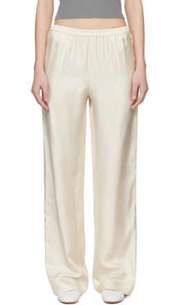 Off-White Alera LDS Silk Twill Trousers - Loulou de Saison