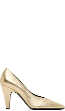 Gold Cone Heels - ALAÏA