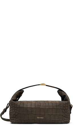 Brown Andy Soft Zipped Small Pouch - Calvin Klein Collection