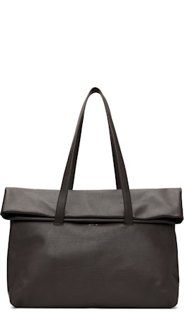Brown NY City North South Tote - Calvin Klein Collection