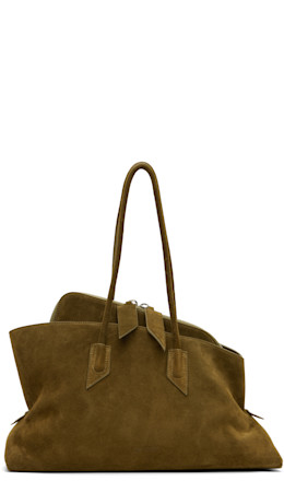 Khaki 'La Passeggiata Medium' Top Handle Bag - The Attico