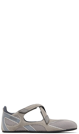 Taupe & Gray Floor 01 Ballerina Flats - The Attico