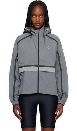 Gray Performance Volt Jacket - On