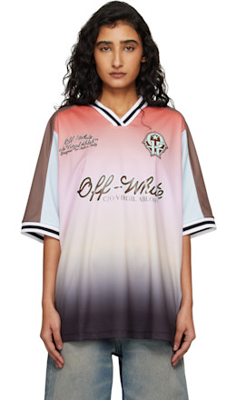 Pink Soccer Jersey - Off-White