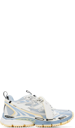 Blue & White 'Be Right Back' Sneakers - Off-White