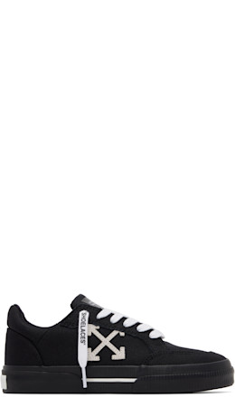 Black Low Vulcanized Sneakers - Off-White