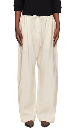 Beige Hera Trousers - Studio Nicholson