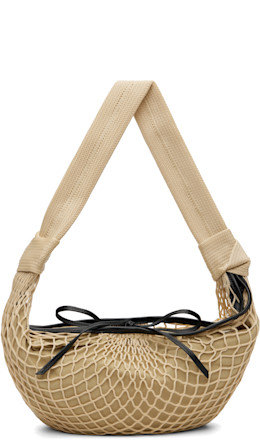 Beige Fortune Croissant Filt Bag - LEMAIRE