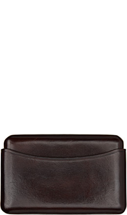 Brown Molded Card Holder - LEMAIRE