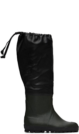 Black & Green Ludwig Reiter Edition Farmer Rain Boots - Rier