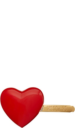 Red Heart Hair Clip - Moschino