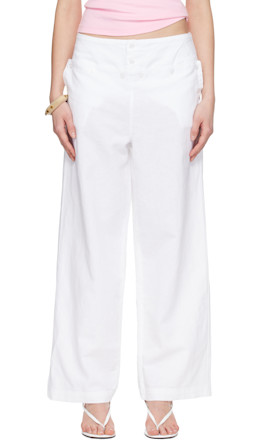 White Anna Trousers - Gimaguas