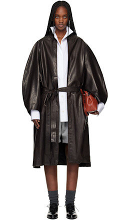 Brown Belted Leather Coat - Fear of God
