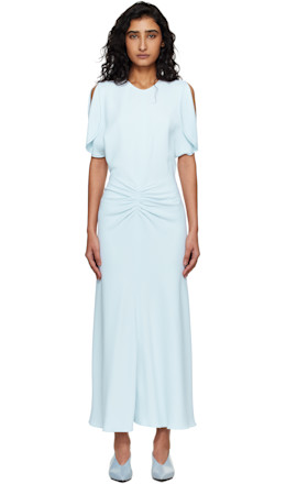 Blue Bela Midi Dress - Victoria Beckham
