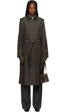 Brown Origami Trench Coat - OUR LEGACY