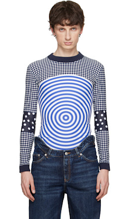 Navy & White 'The Vichy & Target' Top - Jean Paul Gaultier
