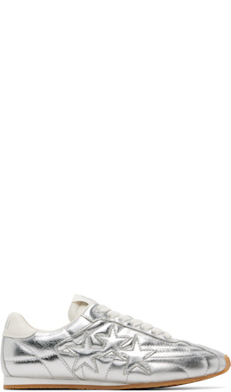 Silver Pacific Football Slim Sneakers - AMIRI