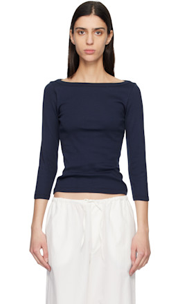 Navy Steffi T-shirt - FLORE FLORE