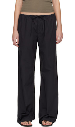 Black Drawcord Trousers - Matteau