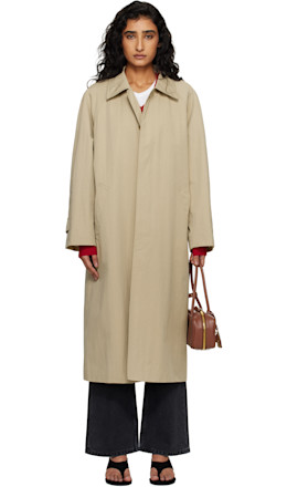 Beige Refined Mac Coat - Dunst