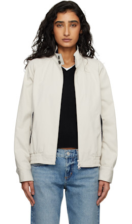 Beige Modern Harrington Jacket - Dunst