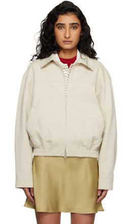 Beige Collared Blouson Jacket - Dunst