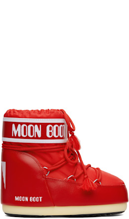 Red Icon Low Nylon Boots - Moon Boot