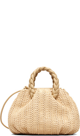 Beige Bombon M Raffia Bag Beige Bombon M Raffia Bag