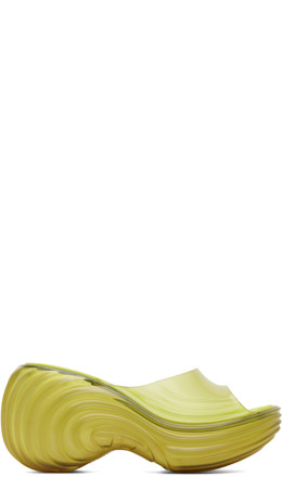 Yellow Melissa Edition Platform Mule Heeled Sandals - Diesel