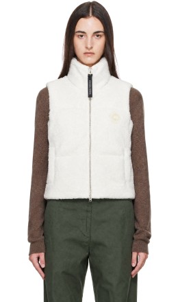 Off-White Fallon Fleece Puffer Down Vest - Canada Goose