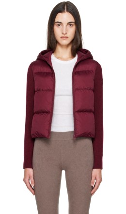 Burgundy Down HyBridge Tonal Disc Wide Jacket - Canada Goose