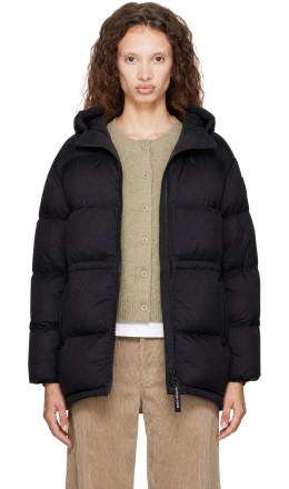 Black Fallon Puffer Down Coat - Canada Goose