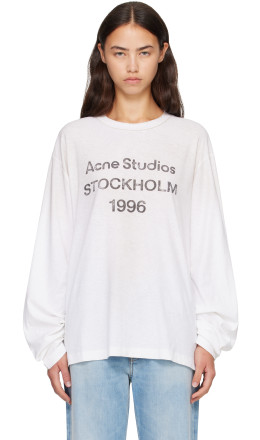 White Sprayed '1996' Logo T-shirt White Sprayed '1996' Logo T-shirt