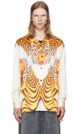 Yellow Satin Graphic Shirt - Y-3