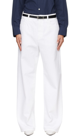 White Bruun Signature Baggy Jeans - Róhe