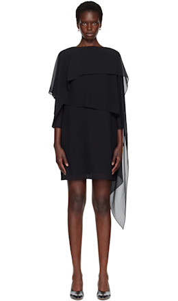 Black Chiffon Minidress - MM6 Maison Margiela